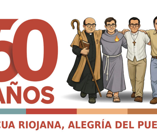 Logo por los 50 años de los Mártires Riojanos