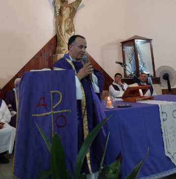 Mauricio Giménez asumió como vicario y moderador de la Diócesis: «vivamos y actuemos como resucitados”